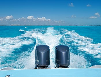 Boat near Isla Mujeres