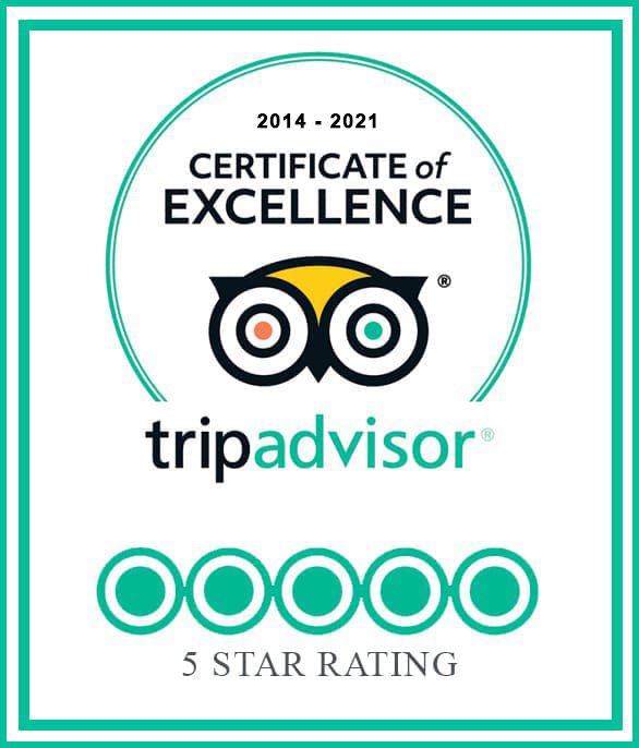 Trip Advisor Certificate of Excellence